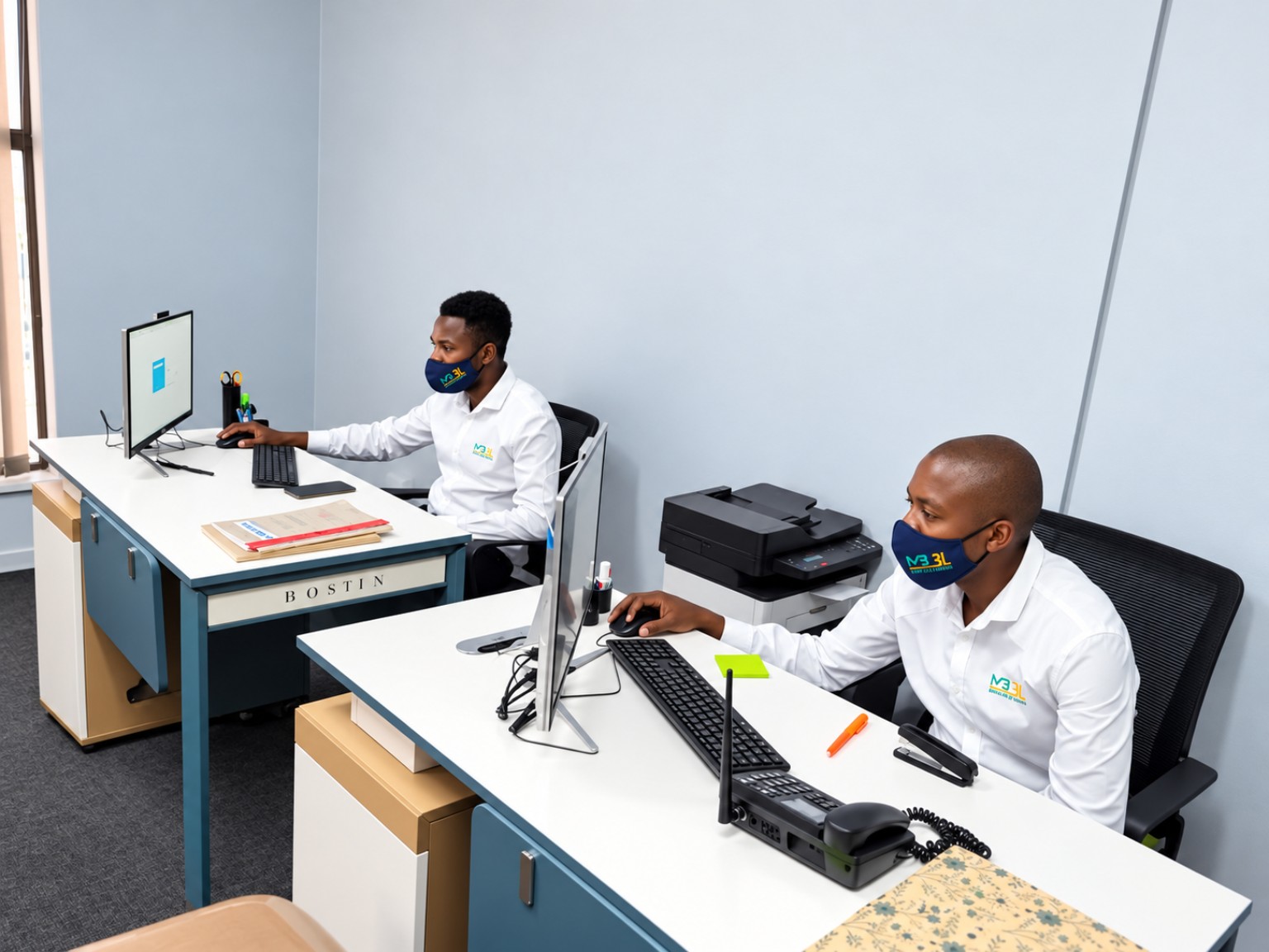 Rephelele Personal Loans staff working at their office desks